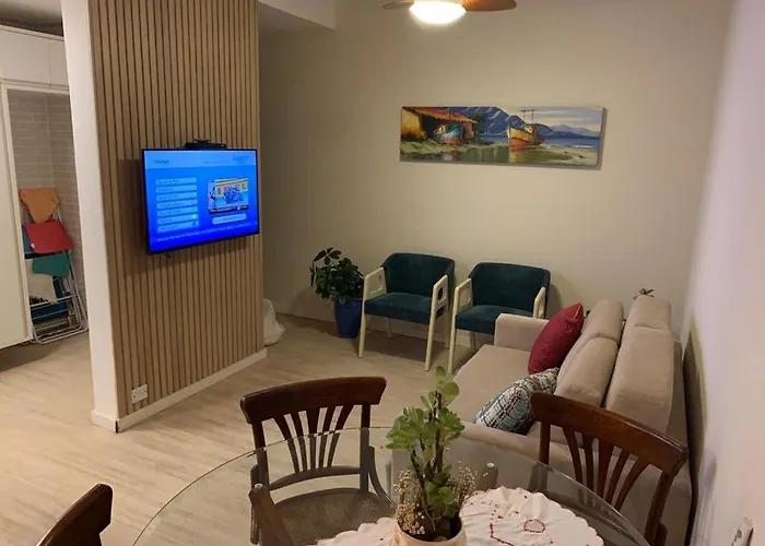 Apartamento Pe Na Areia Com Piscina Aquecida Guarujá